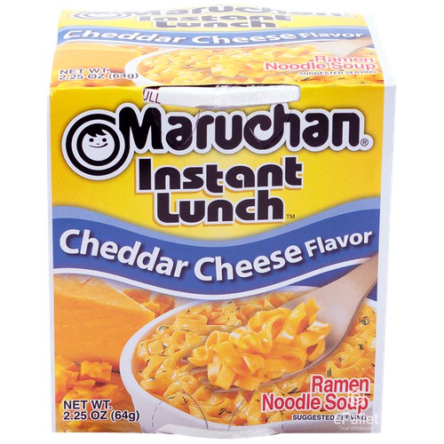 Maruchan Instant Cheddar Cheese Flavor Ramen Noodle Soup 2.25 oz. Cup