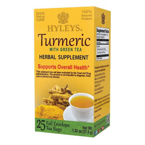 25 Ct Green Tea With Turmeric