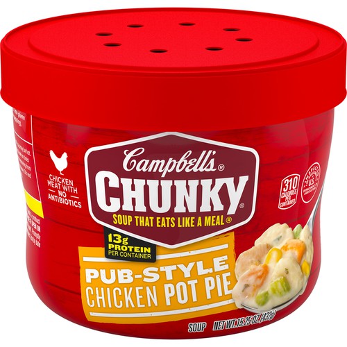 Chunky® Microwavable Soup, Pub-Style Chicken Pot Pie Soup