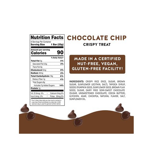 Blake's Seed Based Chocolate Chip Crispy Treat Bar