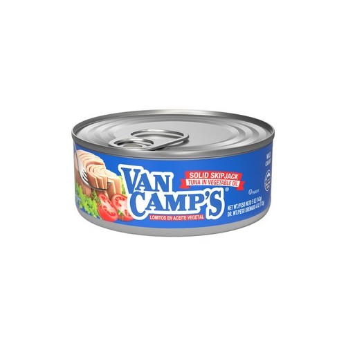 Van Camp's Solid Light Skipjack Tuna in Oil, 48/5oz