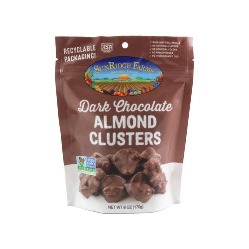 Chocolate Almond Clusters, Dark NonGMO Verified