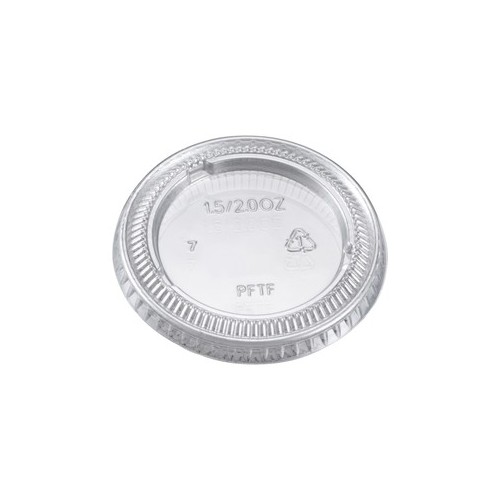 Flat Lid PET for Portion Cup, 1.5oz & 2oz, 2500pc