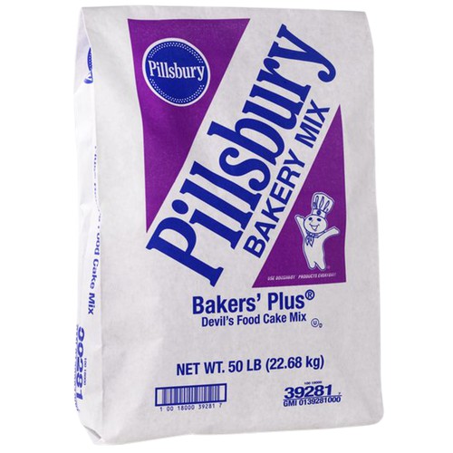 E Pallet Baker's Plus Cake Mix 50 lb Devil's Food