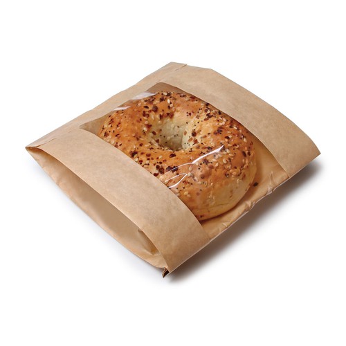 Window Bag, 500 ct Size: 6.5 x 2 x 8.5, Grease Resistant, Single Serve