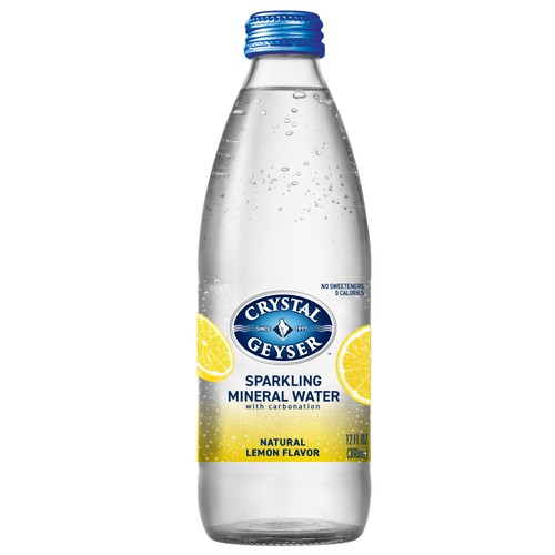 Crystal Geyser Natural Lemon Flavored Sparkling Mineral Water