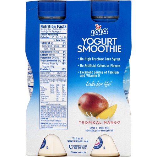 Lala Yogurt Smoothie Nutrition Facts Blog Dandk