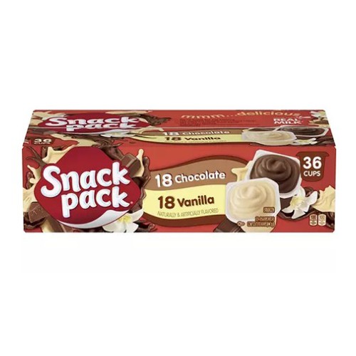 3.25oz Snack Pack Variety Pudding Cups 36ct