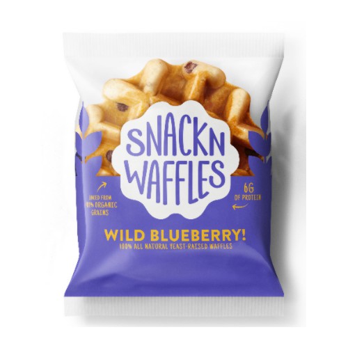 Snackn Waffles Wild Blueberry!