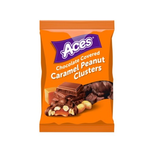 Aces Chocolate Covered Caramel Peanut Clusters
