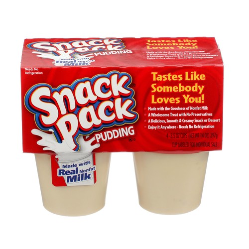 Snack Pack Tapioca Pudding, 12/4/3.5oz