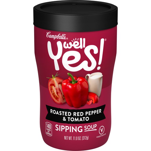 Well Yes!® Sipping Soup, Vegetable Soup On The Go, Roasted Red Pepper & Tomato