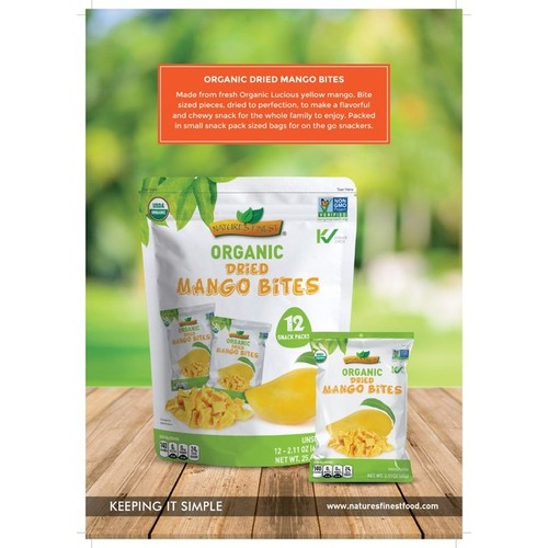 Organic Dried Mango Bites