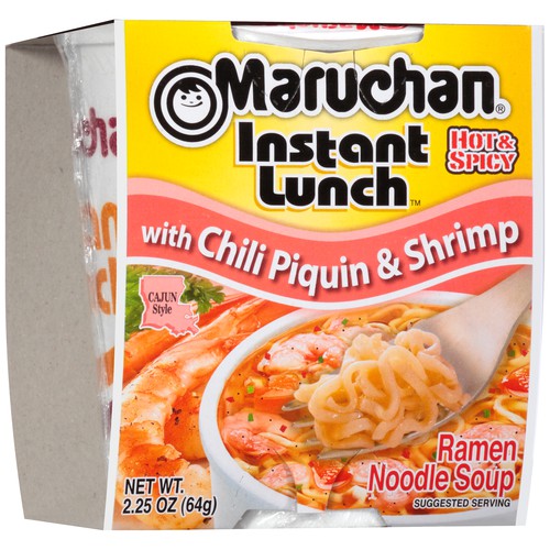 Maruchan Instant Chili Piquin & Shrimp Flavor Ramen Noodle Soup with  2.25 oz. Cup