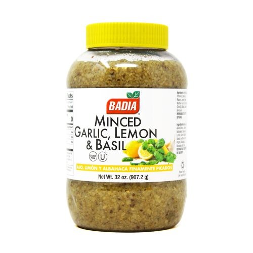 Minced Garlic & Lemon Basil