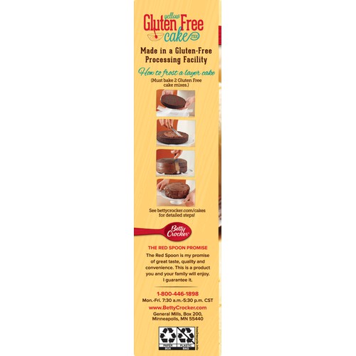 Cake Mix Gluten Free 15 oz Yellow
