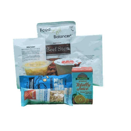 BEEF STEW Single Bagged Meal Title III Approved 720 per pallet Food Life Balance