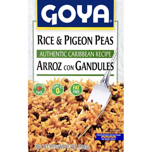 Goya Rice & Pigeon Peas Authentic Carribbean Recipe 7 oz