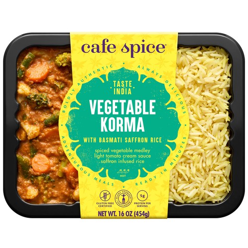 Vegetable Korma with Basmati Saffron Rice (Combo)