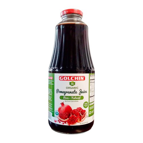 Organic Pomegranate Juice 33.8 oz Glass Jar