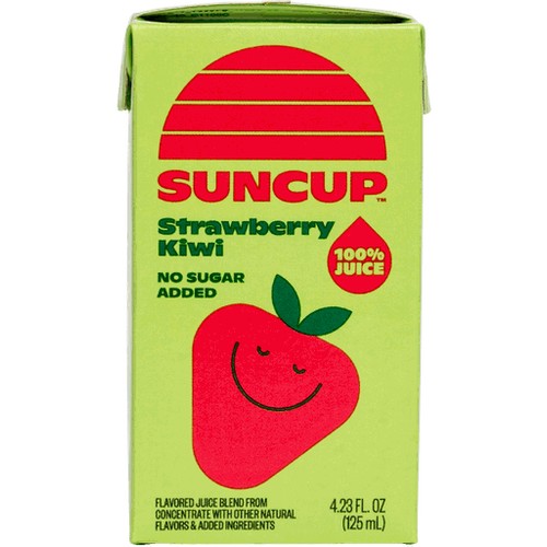 SunCup 100% Strawberry Kiwi Shelf Stable Juice Box, 40/4.23oz