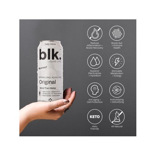 blk. Original Sparkling Water 16oz 12 Pack Cans