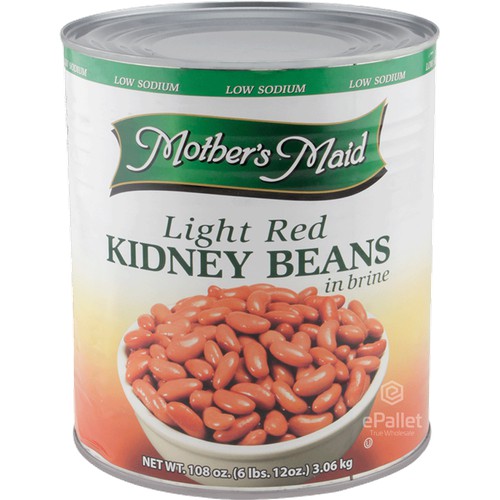 E Pallet Light Red Kidney Beans Low Sodium in Brine