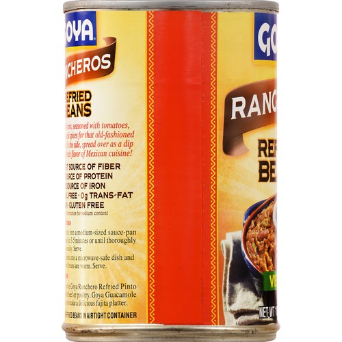 Goya Rancheros Refried Pinto Beans 16 oz