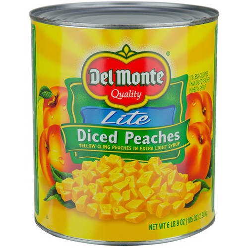 Diced Yellow Cling Peaches in Extra Light Syrup