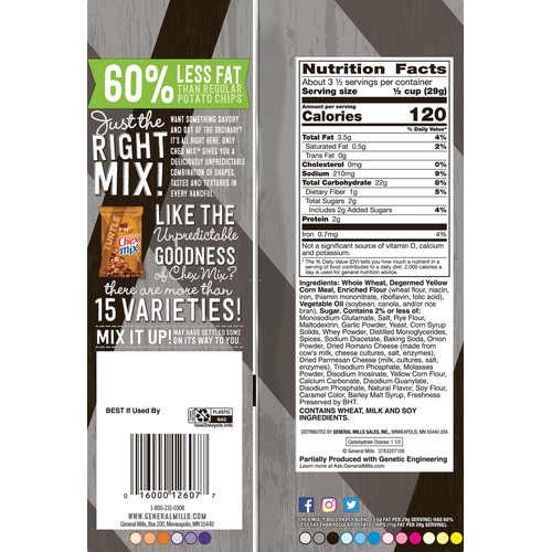 Chex Mix 3.75 oz Bold Party Blend 8 ct