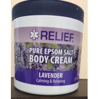 RELIEF Pure Epsom Salt Body Cream - Lavender - 12/6 oz | ePallet