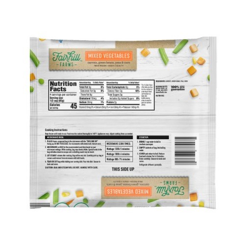 Fairhill Farms Mixed Vegetables Steam Bag