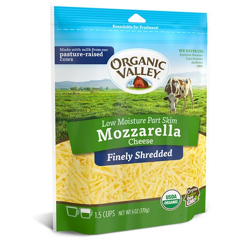 Organic Finely Shredded Mozzarella Cheese
