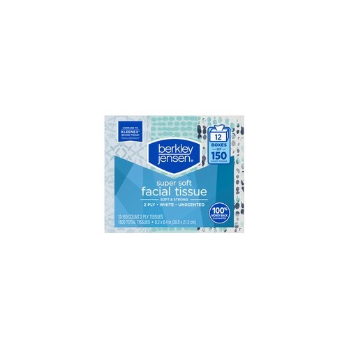Berkley Jensen 2 Ply Facial Tissue, 150 ct./12 pk.