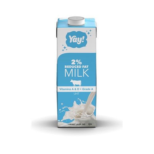 Yay! 2% Reduced Milk - 32oz UHT Shelf-Stable