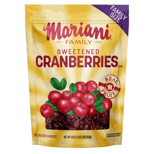 Mariani Sweetened Dried Cranberries, 30oz