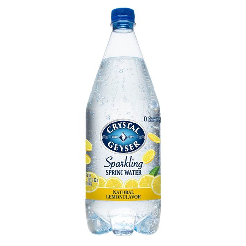 Crystal Geyser Sparkling Spring Water, Lemon