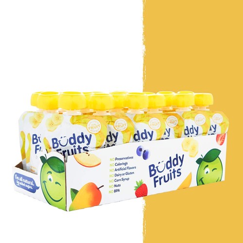 Buddy Fruits Banana & Apple Blended Fruit, 3.2oz