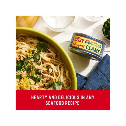 Snow's Wild Caught Chopped Clams, 6.5 oz (Pack of 12)