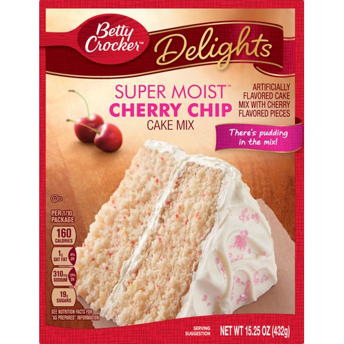 Super Moist Cake Mix, 15.25 oz, Cherry Chip