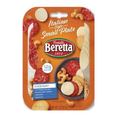 Beretta Small Plate Balance 2 - 2.5 Oz - Calabrese Salami, Provolone Cheese, Cashews, Whole Wheat Crostini