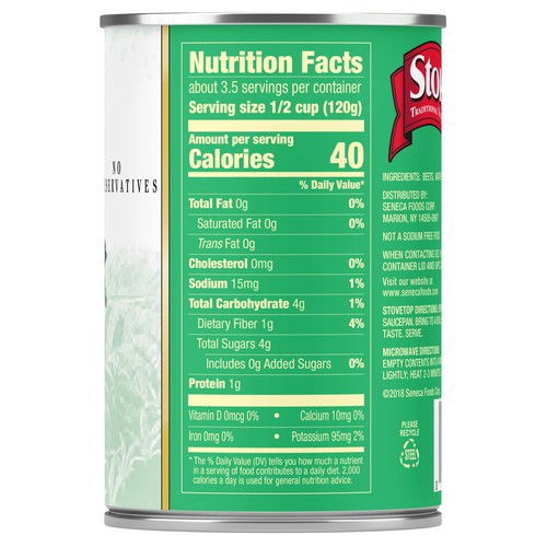 Stokely's Sliced Beets, No Salt Added
