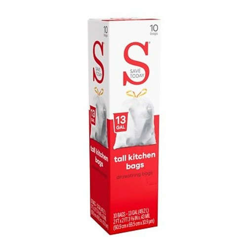 Save Today Kitchen Trash Bags DS, 10ct