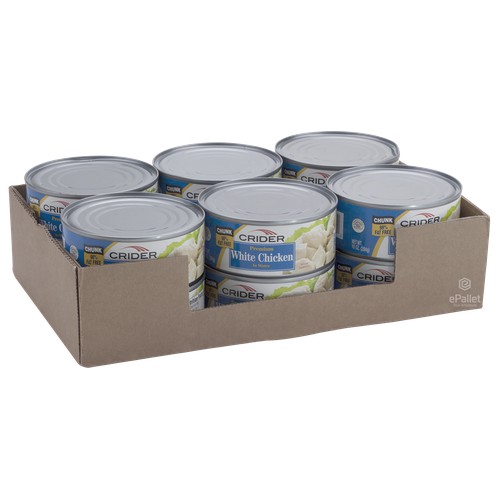 Premium Chunk White Chicken in Water 12/10oz EZ Open Lids