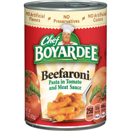 Chef BOYARDEE Beefaroni, 15oz Easy-Open Can