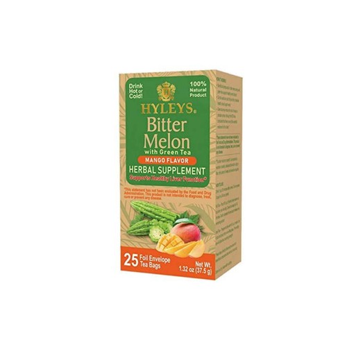 25 Ct Hyleys Bitter Melon With Green Tea - Mango Flavor