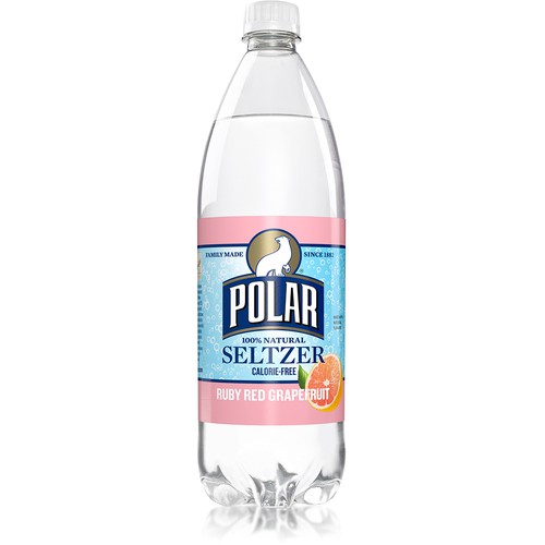 Polar Seltzer  Ruby Red Grapefruit  1 Liter