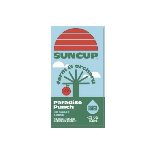 Farm & Orchard Paradise Punch 100% Vegetable & Fruit Shelf Stable Juice Box, 40/4.23oz