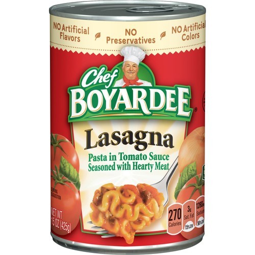 CHEF BOYARDEE LASAGNA