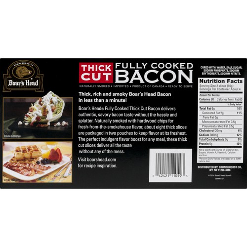 Boar S Head Fully Cooked Bacon Nutrition Bios Pics
